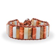 Bracelet NUBA - Pierres naturelles et cuir