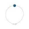Bracelet - Boule crystal bleu - Argent 925 - vue V1