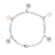 Bracelet - Perles de culture d'eau douce - Argent 925