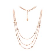 Collier argent pastille diamante rose