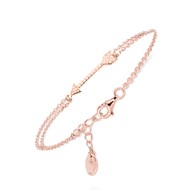 Bracelet argent rose motif fleche sertie
