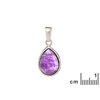 Pendentif argent 925 Amethyste naturelle - vue V2