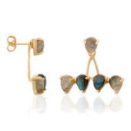 Boucles d'oreilles doré labradorite SCARLETT
