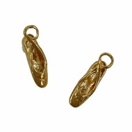 Boucles d'oreilles chausson de danse - pointe de danse - Plaqué or