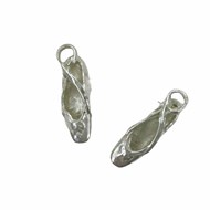 Boucles d'oreilles chausson de danse - pointe de danse - Argent massif