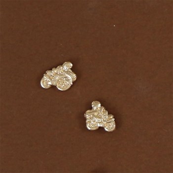 Motorcycle earrings - Gold-plated