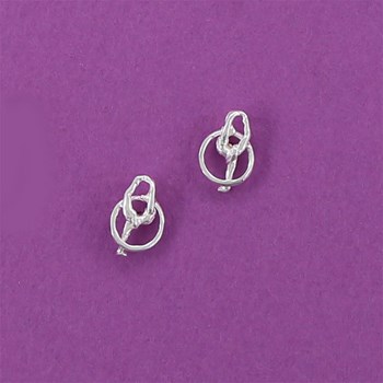 Earrings gymnastics GR EXPRESSION hoop - Gold-plated