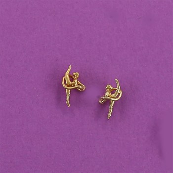 Earrings gymnastics GR EXPRESSION rope - Gold-plated