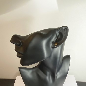 Earrings gymnastics GR EXPRESSION rope - Gold-plated