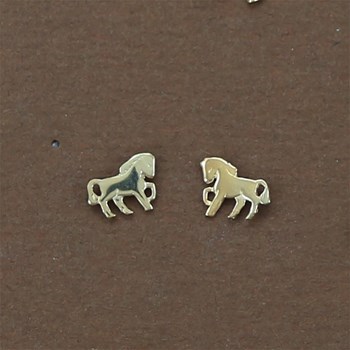 Earrings horse - Gold plated