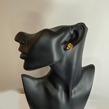 Horse head earrings - Gold plated