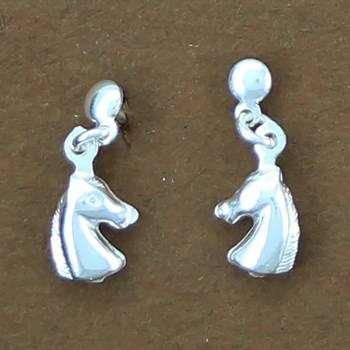 Paardenhoofd oorbellen - Sterling zilver