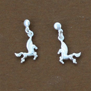 Hanger pegasus oorbellen - Sterling zilver