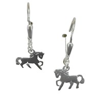 Dormeuses cheval - Argent massif