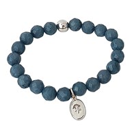 Bracelet pierres naturelles blue sponge Serenity