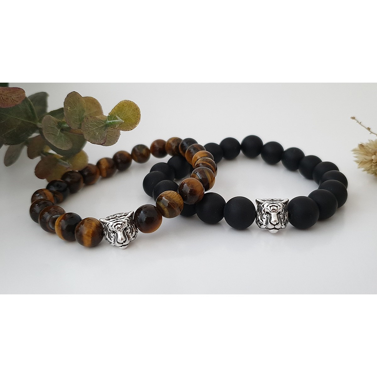 BRACELET FEMME EN PIERRES NATURELLES D/'AGATE