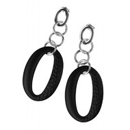 Boucles d'oreilles Femme Panarea Argent Noir