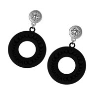 Boucles d'oreilles Femme Panarea Argent Noir