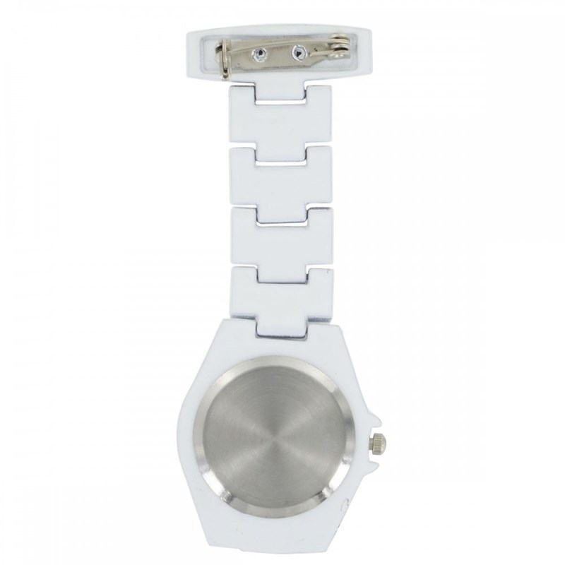 Montre Infirmière KRAZY NURSE bracelet Acier Blanc - vue 2