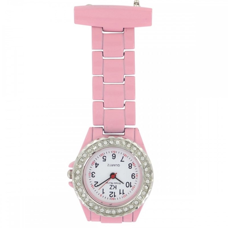 Montre Infirmière KRAZY NURSE bracelet Acier Rose