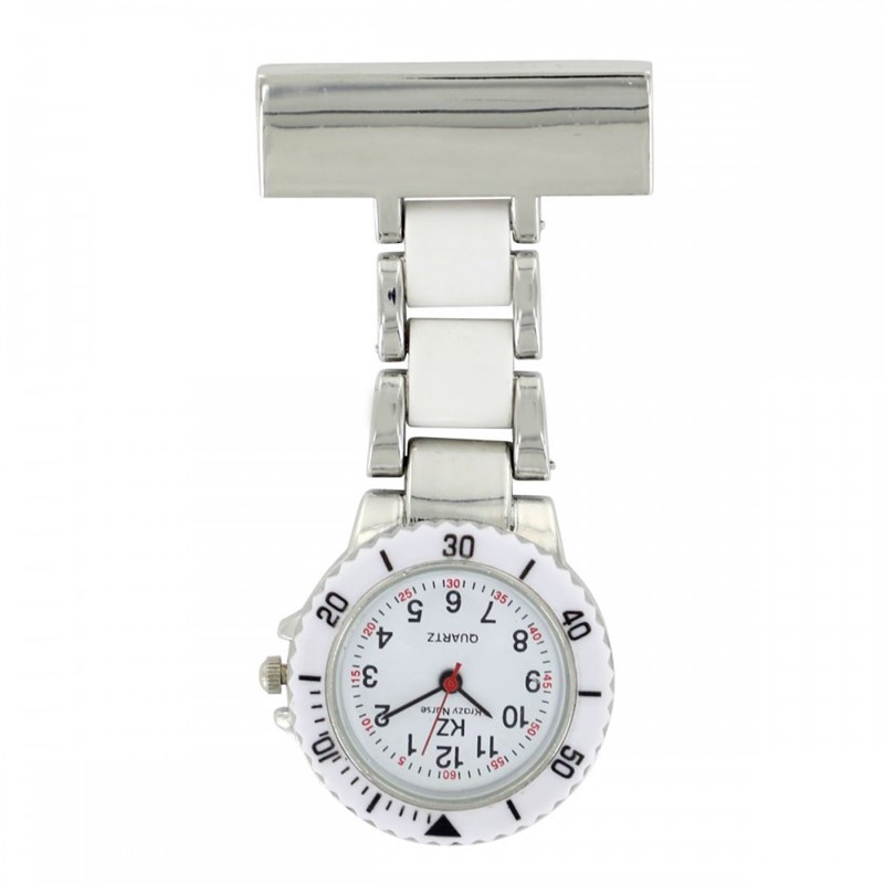 Montre Infirmière KRAZY NURSE bracelet Acier Blanc