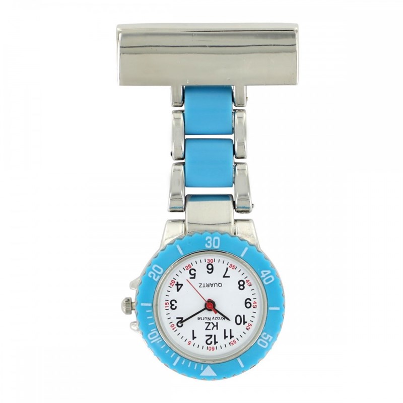 Montre Infirmière KRAZY NURSE bracelet Acier Bleu