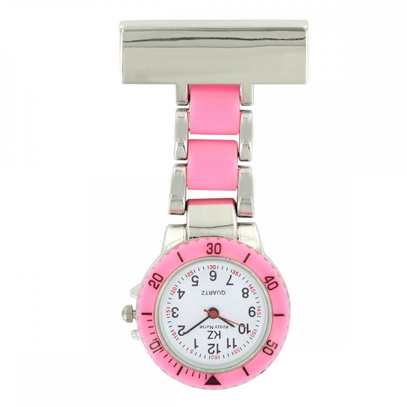 Montre Infirmière KRAZY NURSE bracelet Acier Rose