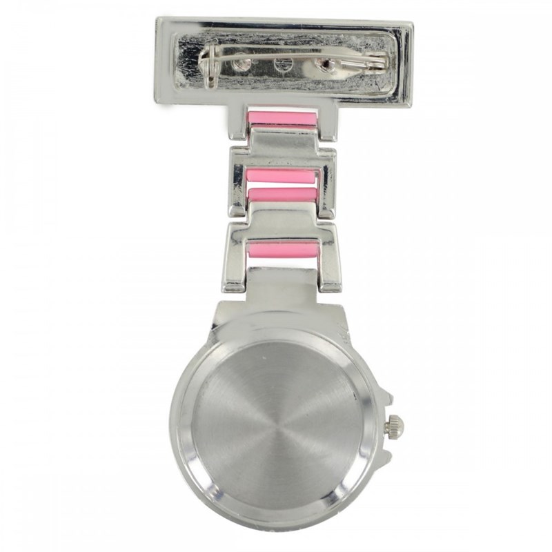 Montre Infirmière KRAZY NURSE bracelet Acier Rose - vue 2