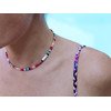 Collier Claire BERTEAU Colorful Perles plates en verre 1 - vue V4