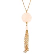 Sautoir Quartz Rose
