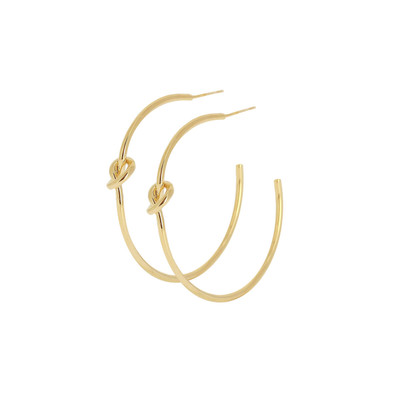 Boucles Créoles noeud dorées - vue V1