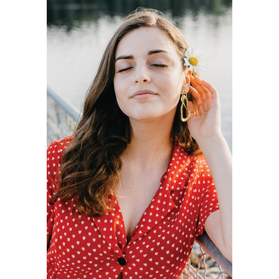 Boucles Mouna dorées - vue V2