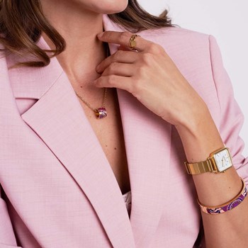 Art P2 gold-plated steel necklace