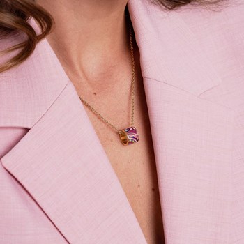 Art P2 gold-plated steel necklace