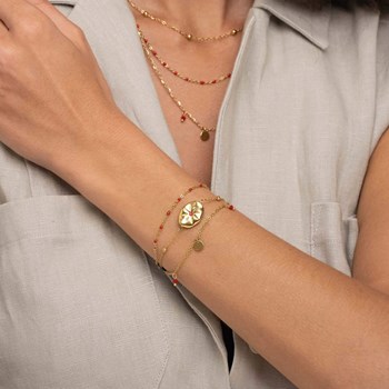 Hestia verguld stalen armband