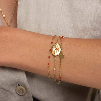 Hestia verguld stalen armband