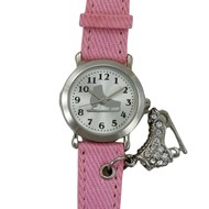 Montre patinage rose avec breloque patin