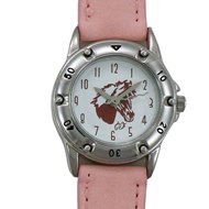 Montre tête de poney rose