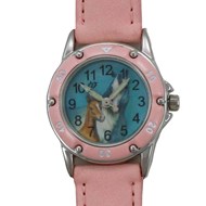 Petite montre rose jument et poulain