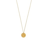 Collier signe astrologique constellation du zodiaque Balance acier doré