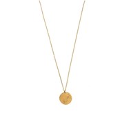 Collier signe astrologique constellation du zodiaque Scorpion acier doré