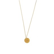 Collier signe astrologique constellation du zodiaque Verseau acier doré