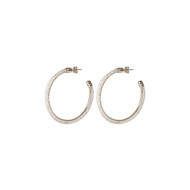 Boucles d'oreilles anneau avec cristaux