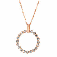 Sautoir RONDELLE en Plaqué Or et Cristal Swarovski® Blanc