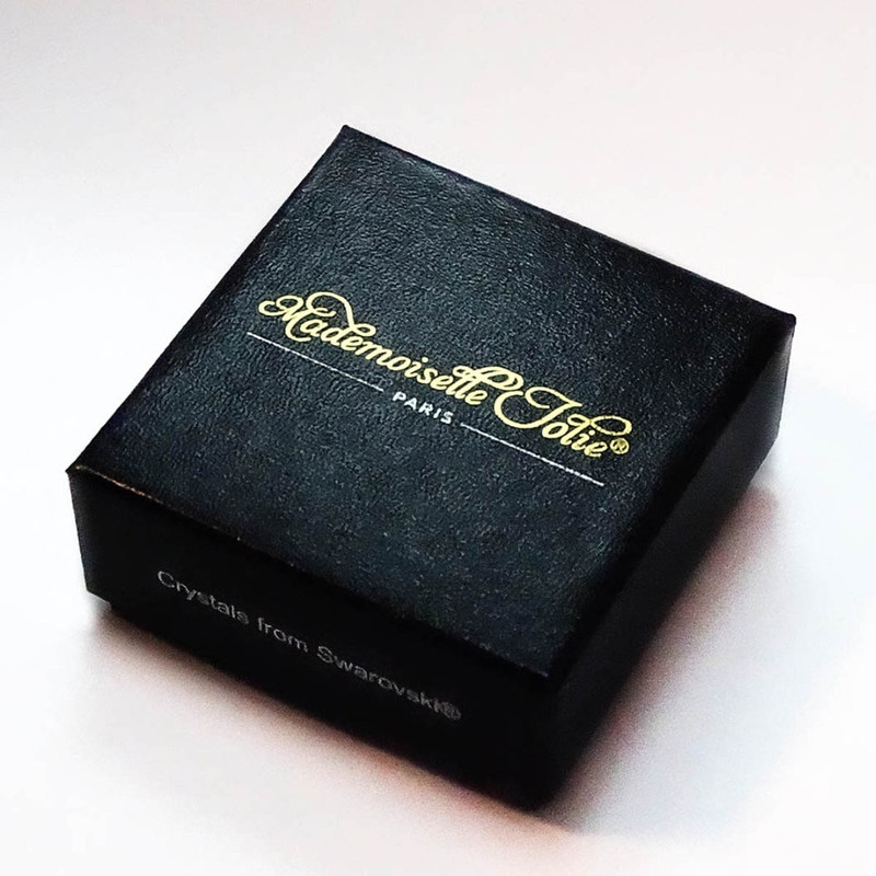 Créoles RONDELLE Sahara en Cristal Swarovski® Jaune et Caramel - vue V2