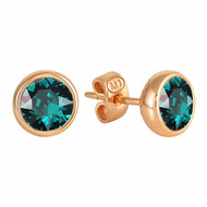 Puces Rondes RONDELLE en Cristal Swarovski® Vert Emeraude