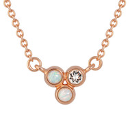 Collier Ras du Cou LA SEINE en Cristal Swarovski® et Opal Bleu