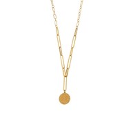 Collier Adib acier doré