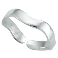 Bague orteil  ajustable en argent 925/1000