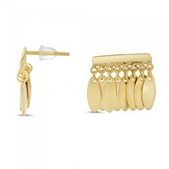 Boucles d'oreilles Théma Capsule Plaqué or 18 carats Barre Gouttes